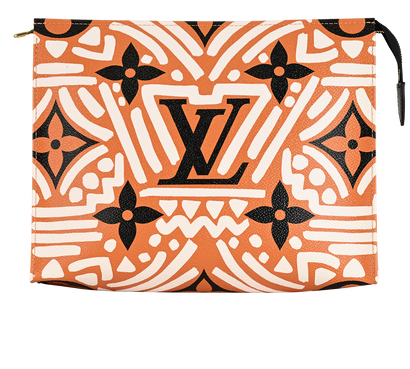 Louis Vuitton Crafty Toiletry Pouch 25, &pound;495, Accessories, Black/Orange/White, Canvas, Front view